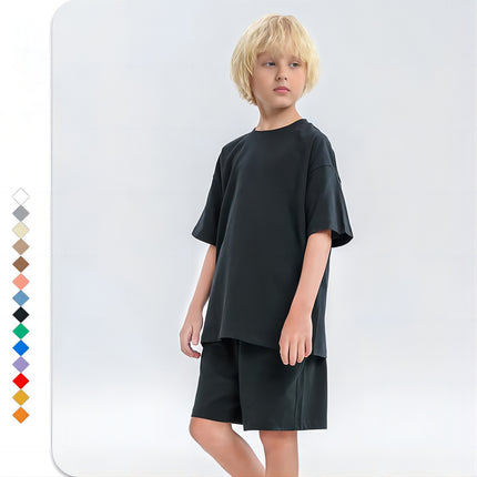 Wholesale Children's Solid Color Parent-child Wear Short Sleeve T-Shirts