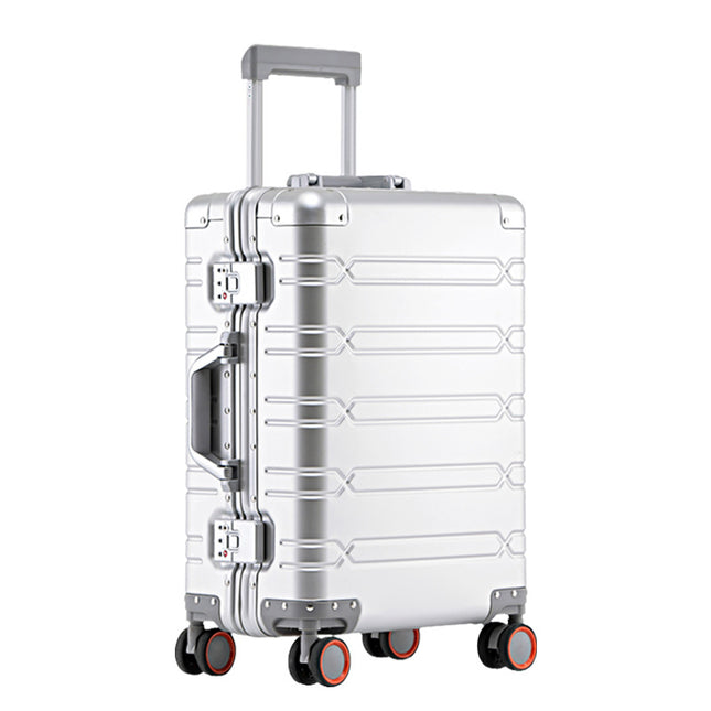 Universal Wheel Aluminum Alloy Suitcase Metal Box Code All-aluminum Magnesium Alloy Trolley Case