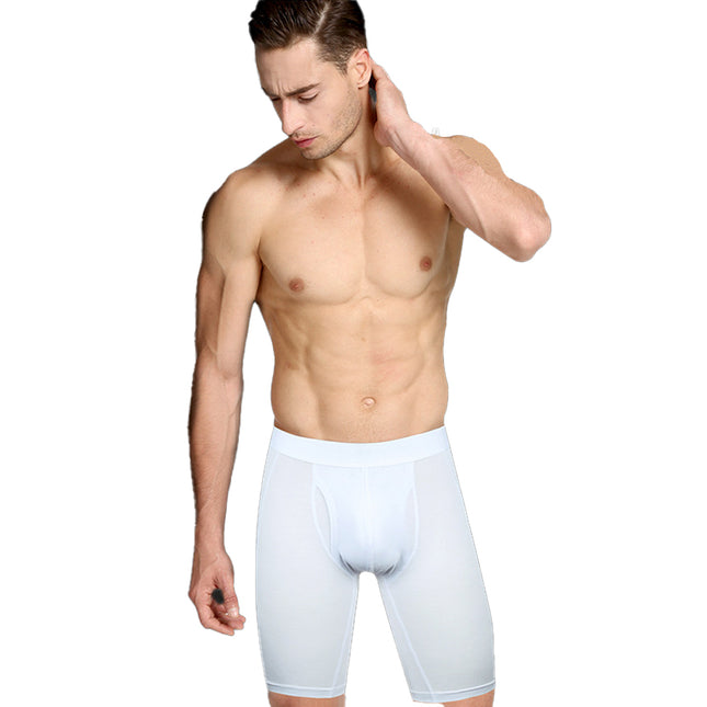 Wholesale Men's Underwear Plus Size Boxer Long Length Quick Dry Sports Boxer Briefs