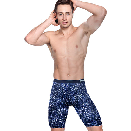 Wholesale Sports Lengthened Men's Cotton Breathable Stretch Cropped Boxer Briefs