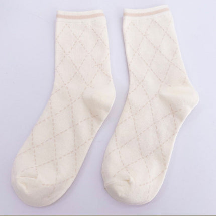 Wholesale Women's Spring and Autumn Cotton Cute Mid-calf Socks