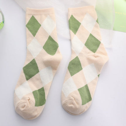 Wholesale Women's Spring and Autumn Cotton Cute Mid-calf Socks