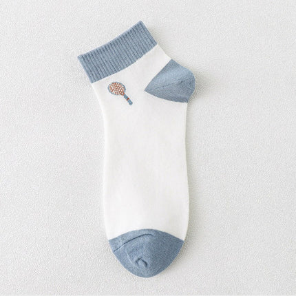 Wholesale Men's Thin Summer Sports Sweat-absorbent and Anti-odor Cotton Mid-calf Socks 