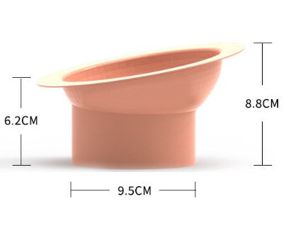 Wholesale Cat Bowl Tall Food Bowl Slanted Mouth Plastic Drinking Bowl Pet Supplies