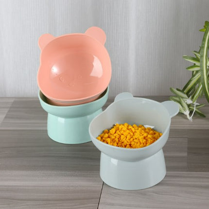 Wholesale Tall Cat Bowl Tilt Cartoon Pet Bowl Dog Bowl Food Bowl