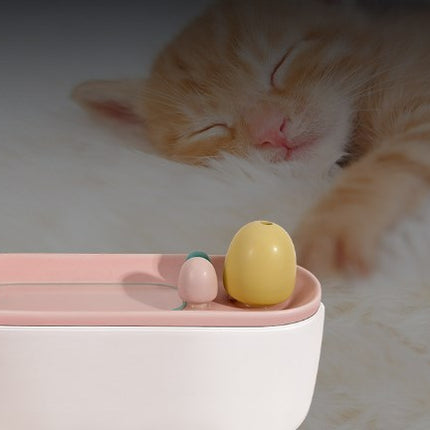 Cat Ceramic Water Dispenser Pet Dog Water Bowl Automatic Circulation Filtration Drinking Fountain 