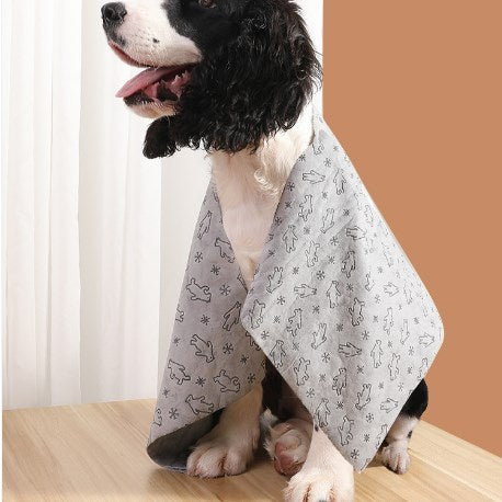 Wholesale Pet Dog Cat Towel Cartoon Cleaning Bath Towel Supplies 