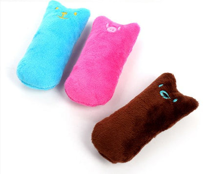 Pet Cat Toy Catnip Plush Teething Interactive Thumb Toy Bite-Resistant Pet Supplies