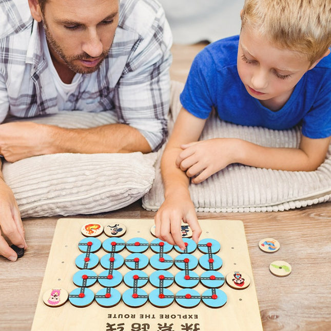 Children's Exploration and Finding Route Maze Wall Game Toys for Large Classes in Kindergarten