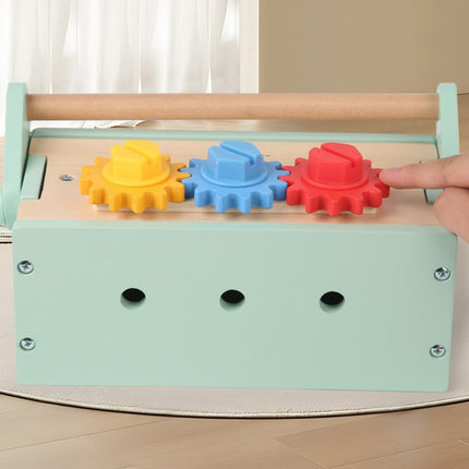 Children's Wooden Screw-twisting and Disassembling Nut Portable Tool Box Educational Toy