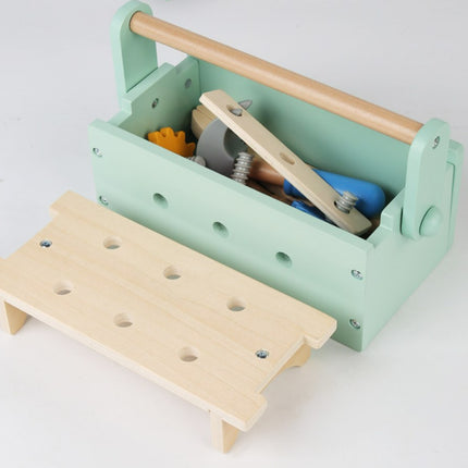 Children's Wooden Screw-twisting and Disassembling Nut Portable Tool Box Educational Toy