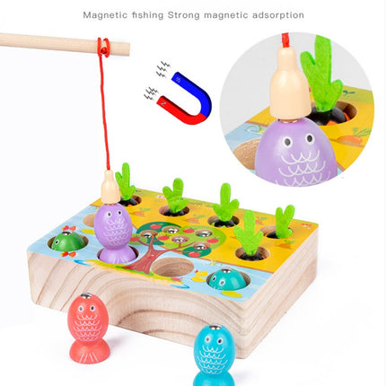 Children's Fishing and Insect Catching Fruit Shape Matching Radish Pulling Educational Toy