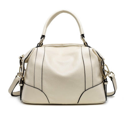 Ladies First Layer Cowhide Handbag Genuine Leather Shoulder Crossbody Handbag 