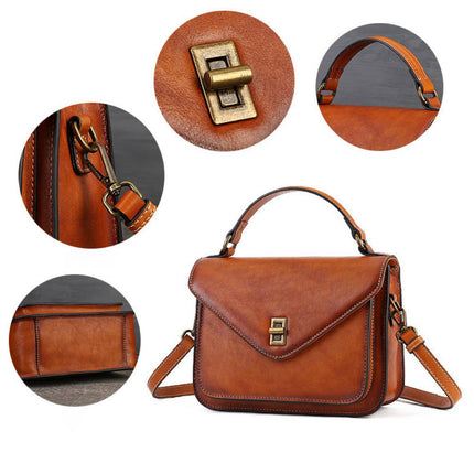 Women's Fashion Genuine Leather Handbag Shoulder Bag Crossbody Bag 