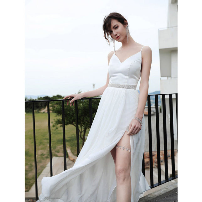 High-end Handmade Rhinestone Girdle Wedding Dress Jewelry Bridal Belt