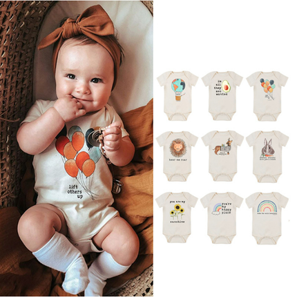 Newborn Baby Cotton Thin Romper Infant Triangle Bodysuit