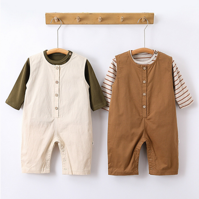 Wholesale Spring Baby Vest Jumpsuit Pure Cotton Baby Clothes Jacket