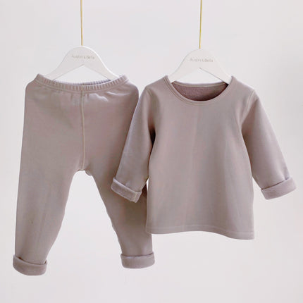 Wholesale Baby Cotton Belt Thin Fleece Kids Warm Thermals Long Johns