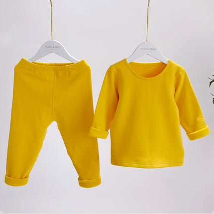 Wholesale Baby Cotton Belt Thin Fleece Kids Warm Thermals Long Johns