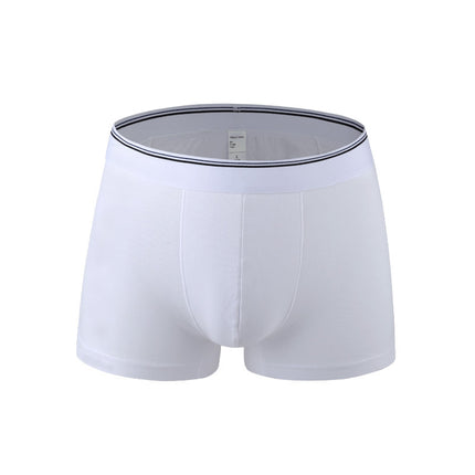 Men's Extra Large Cotton Briefs Solid Color Mid-Rise Boxer Briefs