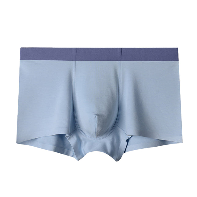 Wholesale Men's Plus Size Panties Modal Silk Seamless Boxer Briefs Underpants