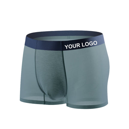 Factory Logo Custom Men's Nylon Thin boxer Briefs Underwear