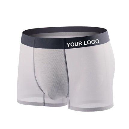 Factory Logo Custom Men's Nylon Thin boxer Briefs Underwear