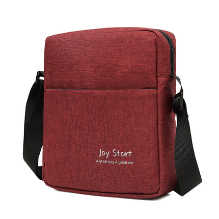 Men's Casual Shoulder Bag Lightweight Nylon Waterproof Crossbody Bag Outdoor Backpack 