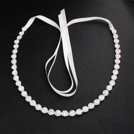 Bridal Jewelry Rhinestone Waist Chain Belt Body Chain Ribbon Ribbon