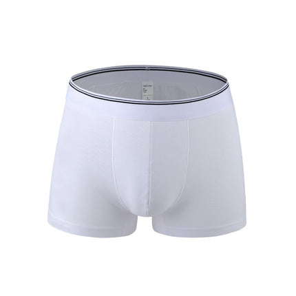 Men's Pure Cotton Mid-rise Breathable Solid Color Boxer Briefs