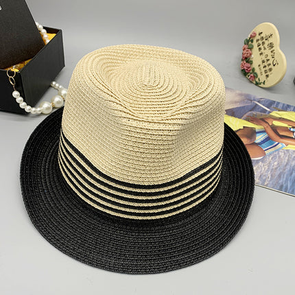 Wholesale Summer Adjustable Short Brim Sunshade Straw Hat Beach Hat