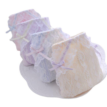 Wholesale Cute Sexy Seersucker Cotton Briefs for Girls