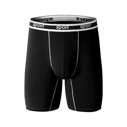 Men's Modal Boxer Briefs Extended Fitness Sports Plus Size Underwear