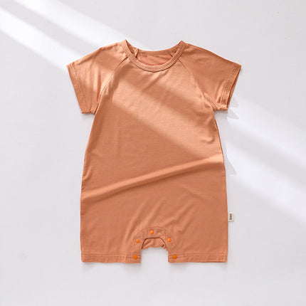 Infant Baby Summer Modal Short-sleeved Shorts Onesie Thin Romper