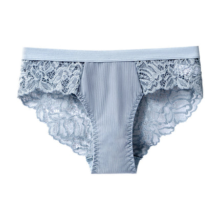 Wholesale Ladies Lace Panties Women's Sexy Low Waist Panties Transparent Hollow Briefs