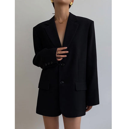 Wholesale Women's Spring and Autumn Loose Retro Casual Slim Blazer