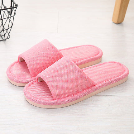 Wholesale Men's Spring and Autumn Home Non-Slip Linen Slippers