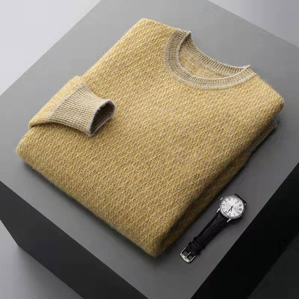 Wholesale Men's Autumn Winter Round Neck Knitted Cashmere Sweater