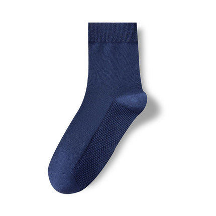 Wholesale Men's Autumn Winter Antibacterial Deodorant Casual Cotton Mid-calf Socks