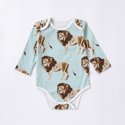 Infants Long-sleeved Baby Cotton Triangle Romper Newborn Bodysuit