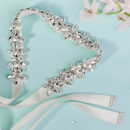 Bridal Wedding Dress High-end Rhinestone Decorated Belt