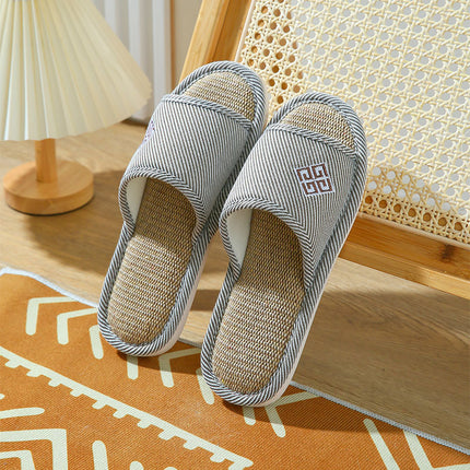 Wholesale Women's Indoor Non-slip Cotton and Linen Home Linen Slippers