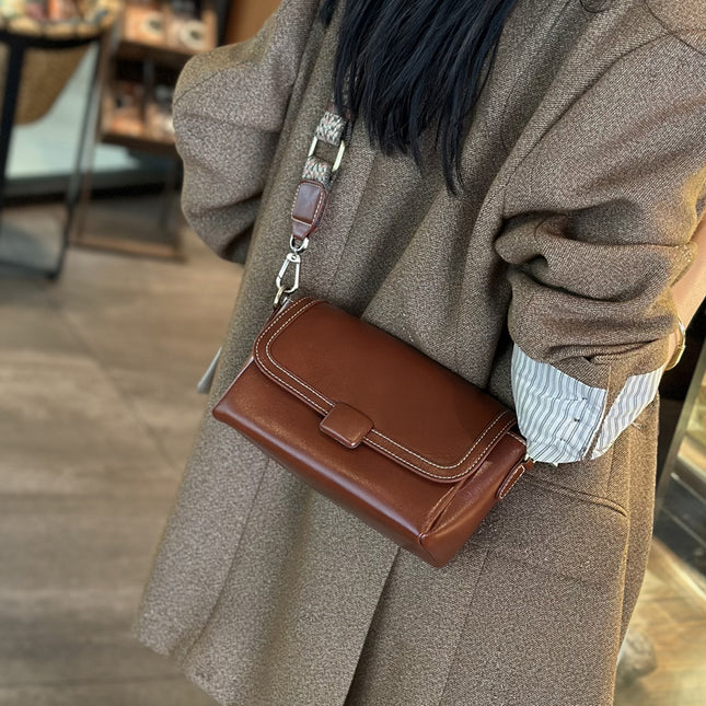 Women's Genuine First-layer Cowhide Fashion Mini Shoulder Crossbody Bag