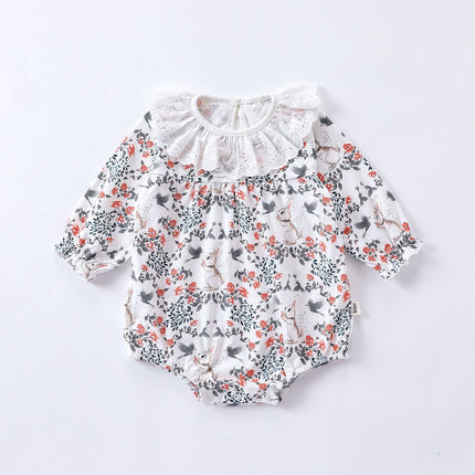 Infant Spring Fall Long Sleeve Onesies Newborn Baby Rompers Bodysuit