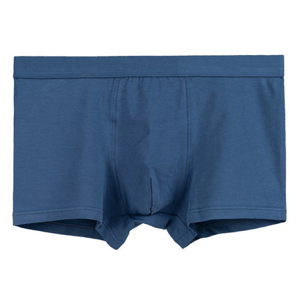 Men's Pure Cotton Breathable Solid Color Sports Loose Boxer Briefs