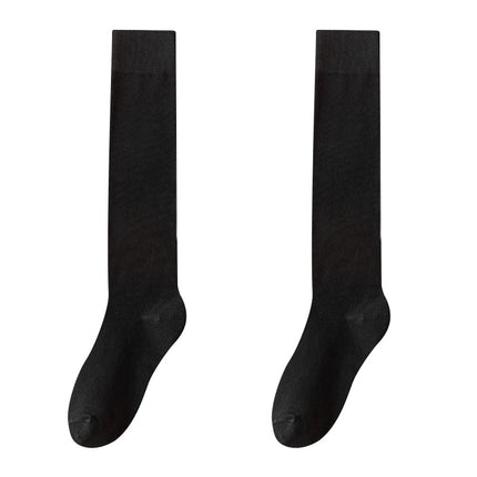 Wholesale Women's Spring and Summer Black Elastic Stockings Calf Socks