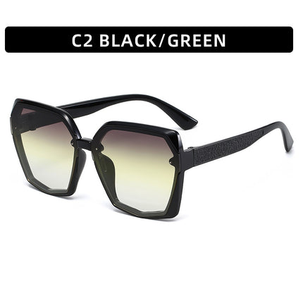 Women's Large Frame Fashion Outdoor Travel Cycling Sunscreen Trend Sunglasses 