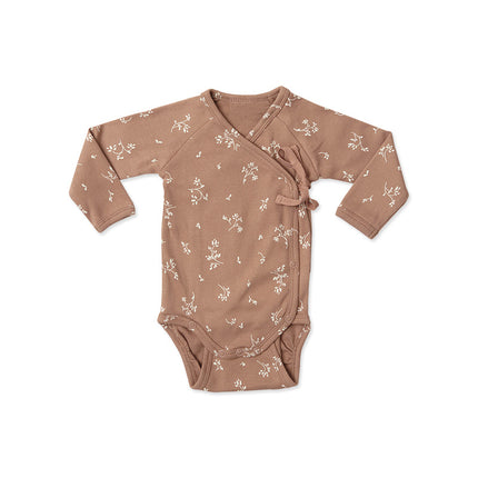 Newborn Side-snap Onesie Long-sleeved Bodysuit Baby Spring Triangle Romper