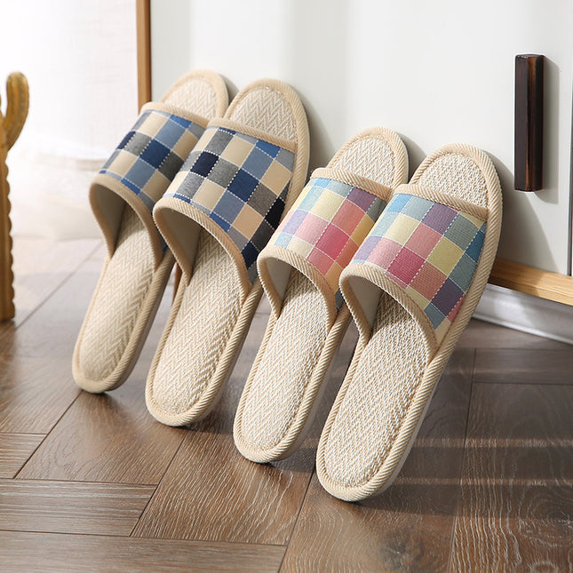 Wholesale Men's and Women's Linen and Linen Home Slippers