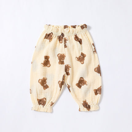 Infant Baby Summer Double Yarn Loose Harem Thin Pants